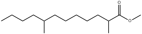 2,8-Dimethyldodecanoic acid methyl ester 结构式