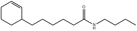 N-Butyl-2-cyclohexene-1-hexanamide 结构式