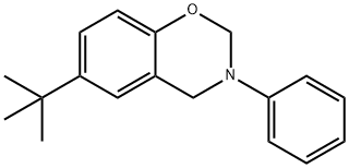 3-Phenyl-6-tert-butyl-3,4-dihydro-2H-1,3-benzoxazine 结构式