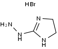 2-肼-2-咪唑啉溴酸盐 结构式