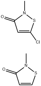 2-甲基异噻唑-3-酮/5-氯-2-甲基异噻唑-3-酮(1:1) 结构式