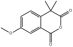 7-甲氧基-4,4-二甲基-1,3-异苯并吡喃二酮 结构式