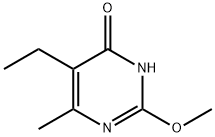 5-乙基-4-羟基-6-甲基-2-甲氧基嘧啶 结构式