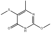 4-羟基-2-甲氧基-6-甲基-5-(甲基硫代)-嘧啶 结构式