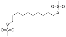 1,10-癸二基二甲烷硫代磺酸酯 结构式