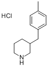 3-(4-METHYLBENZYL)PIPERIDINE HYDROCHLORIDE 结构式
