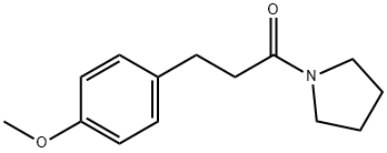 1-[3-(4-Methoxyphenyl)-1-oxopropyl]pyrrolidine 结构式