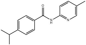 Benzamide, 4-(1-methylethyl)-N-(5-methyl-2-pyridinyl)- (9CI) 结构式