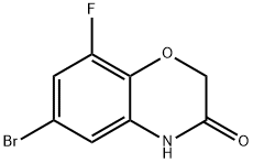 6-溴-8-氟-2H-苯并[B][1,4]恶嗪-3(4H)-酮 结构式