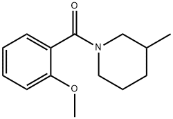 1-(2-甲氧基苯甲酰基)-3-甲基哌啶 结构式