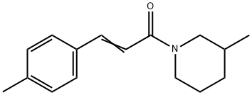Piperidine, 3-methyl-1-[3-(4-methylphenyl)-1-oxo-2-propenyl]- (9CI) 结构式
