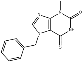 7-苄基-3-甲基黄嘌呤 结构式