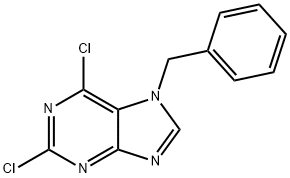 7-苄基-2,6-二氯-7H-嘌啉 结构式