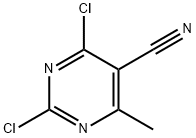 2,4-二氯-6-甲基-5-嘧啶甲腈 结构式