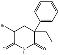 5-Bromo-3-ethyl-3-phenyl-2,6-piperidinedione 结构式