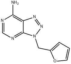 3-(2-Furanylmethyl)-3H-1,2,3-triazolo[4,5-d]pyrimidin-7-amine 结构式