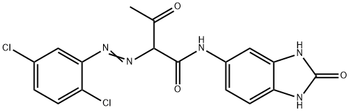 2-[(2,5-dichlorophenyl)azo]-N-(2,3-dihydro-2-oxo-1H-benzimidazol-5-yl)-3-oxobutyramide 结构式