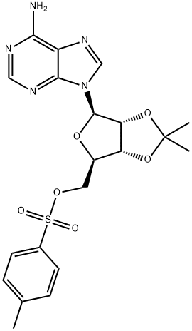 2',3'-O-ISOPROPYLIDENE-5'-O-TOLUOLSULFONYL-ADENOSINE 结构式