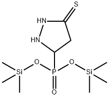 [2-(Isothiocyanatoamino)ethyl]phosphonic acid bis(trimethylsilyl) ester 结构式