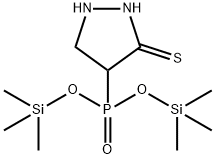 [1-(Isothiocyanatoamino)ethyl]phosphonic acid bis(trimethylsilyl) ester 结构式