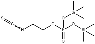 Phosphoric acid 2-isothiocyanatoethylbis(trimethylsilyl) ester 结构式