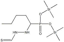 [1-(Isothiocyanatoamino)pentyl]phosphonic acid bis(trimethylsilyl) ester 结构式