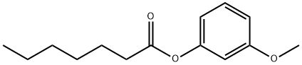 Heptanoic acid 3-methoxyphenyl ester 结构式
