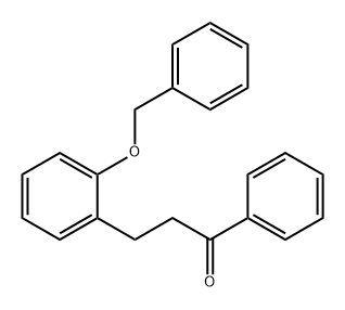 1-Phenyl-3-[2-(phenylmethoxy)phenyl]-1-propanone 结构式