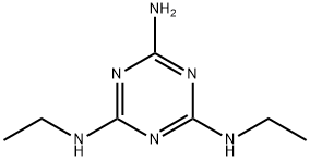 2-氨基-4,6-双(乙基氨基)-1,3,5-三嗪 结构式