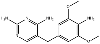 5-[(4-amino-3,5-dimethoxy-phenyl)methyl]pyrimidine-2,4-diamine 结构式