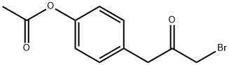 1-[4-(ACETYLOXY)PHENYL]-3-BROMO-2-PROPANONE 结构式