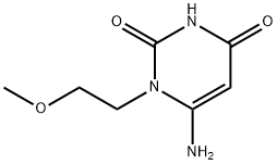 6-氨基-1-(2-甲氧基乙基)嘧啶-2,4(1H,3H)-二酮 结构式