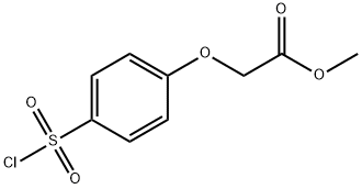 2-[4-(氯磺酰基)苯氧基]乙酸甲酯 结构式