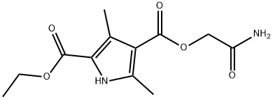 1H-Pyrrole-2,4-dicarboxylicacid,3,5-dimethyl-,4-(2-amino-2-oxoethyl)2-ethylester(9CI) 结构式