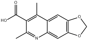 1,3-Dioxolo[4,5-g]quinoline-7-carboxylicacid,6,8-dimethyl-(9CI) 结构式