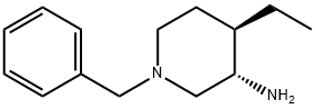 3-Piperidinamine,4-ethyl-1-(phenylmethyl)-,(3S,4R)-(9CI) 结构式