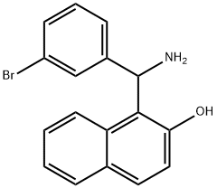 1-[AMINO-(3-BROMO-PHENYL)-METHYL]-NAPHTHALEN-2-OL 结构式