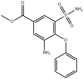 3-AMino-4-phenoxy-5-sulfaMoyl-benzoic Acid Methyl Ester 结构式