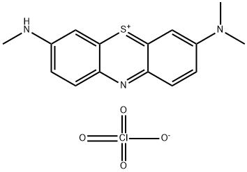 3-(dimethylamino)-7-(methylamino)phenothiazin-5-ium perchlorate 结构式