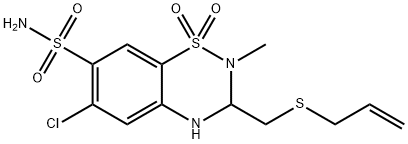 美沙噻嗪 结构式