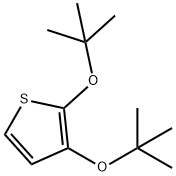 2,3-Di-tert-butoxythiophene 结构式