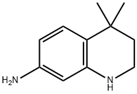 7-QuinolinaMine, 1,2,3,4-tetrahydro-4,4-diMethyl- 结构式