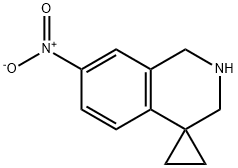 7'-硝基-2',3'-二氢-1'H-螺[环丙烷-1,4'-异喹啉 结构式