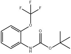 (2-(三氟甲氧基)苯基)氨基甲酸叔丁酯 结构式