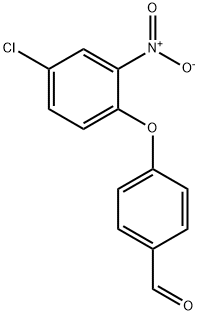 4-(4-CHLORO-2-NITRO-PHENOXY)-BENZALDEHYDE 结构式