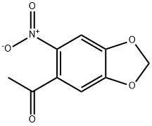 4',5'-亚甲基二氧-2'-硝基苯乙酮 结构式
