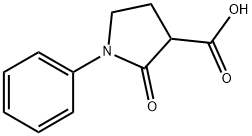 1-苯基-2-氧代-3-哌啶羧酸 结构式