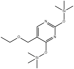 2,4-Bis[(trimethylsilyl)oxy]-5-(ethoxymethyl)pyrimidine 结构式