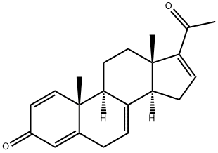 Pregna-1,4,7,16-tetrene-3,20-dione 结构式