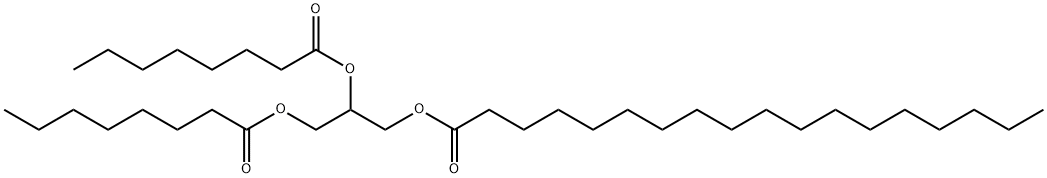 1,2-辛酸-3-硬脂酸甘油三酯 结构式